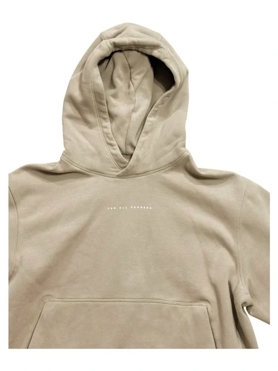 Lululemon Steady State “For All Runners” Graphic Pullover Hoodie Tan Size Medium - Picture 4 of 7